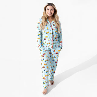 Women's Bamboo Long Sleeve Pajama Set - Merry Minions Bellabu Bear Size: XS