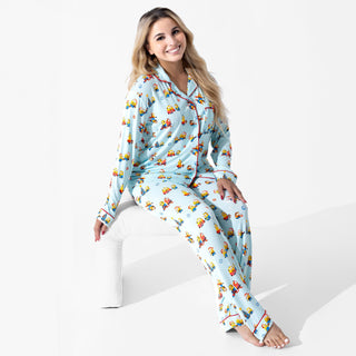 Women's Bamboo Long Sleeve Pajama Set - Merry Minions Bellabu Bear Size: XS