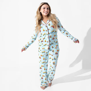 Women's Bamboo Long Sleeve Pajama Set - Merry Minions Bellabu Bear Size: XS