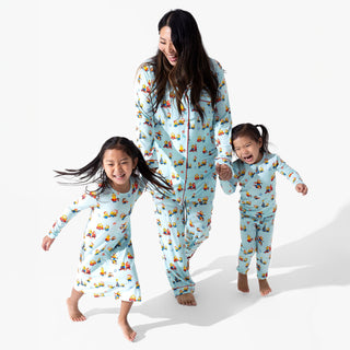 Women's Bamboo Long Sleeve Pajama Set - Merry Minions Bellabu Bear Size: XS