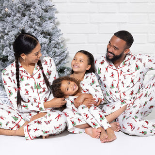 Women's Bamboo Long Sleeve Pajama Set - The Elf On the Shelf Bellabu Bear Size: XS