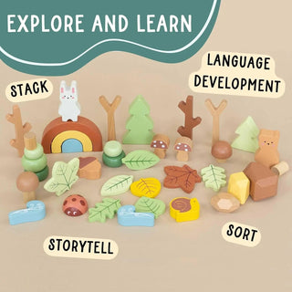 Wooden Forest Sensory Bin WEBSITE SpiritnSprout