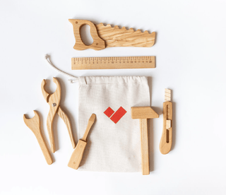 Wooden Tool Kit For Toddlers PoppyBabyCo