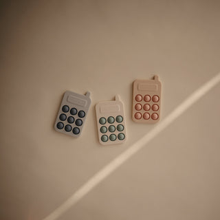 Phone Press Toy Press Toy Mushie Color: Cambridge Blue