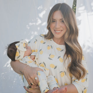Bamboo Zip Pajamas - Lemon Zip Pajama forever french baby Size: Newborn