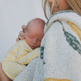 Bamboo Zip Pajamas - Citron Zip Pajama forever french baby Size: Newborn