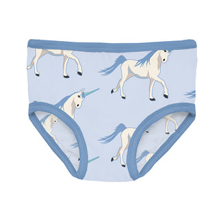 Kickee Pants Girl's Print Underwear - Dew Prancing Unicorn
