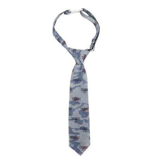 Andy and Evan Blue Camo with Planes Tie