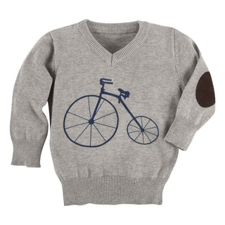 Andy and Evan Grey Bicycle Sweater