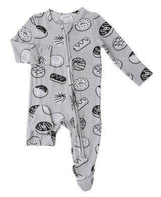 Bamboo 2-Way Zipper Footie - Donuts Baby & Toddler Sleepwear
