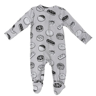 Bamboo 2-Way Zipper Footie - Donuts Baby & Toddler Sleepwear