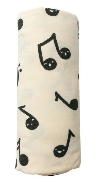 Angel Dear Baby Swaddle Blanket, Music Notes - One Size