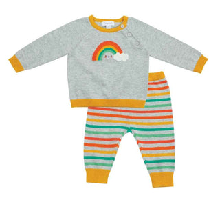 Angel Dear Vintage Sweater Set - Rainbow