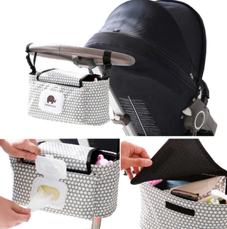 Baby Riddle Stroller Organizer Bag, Polka Dots