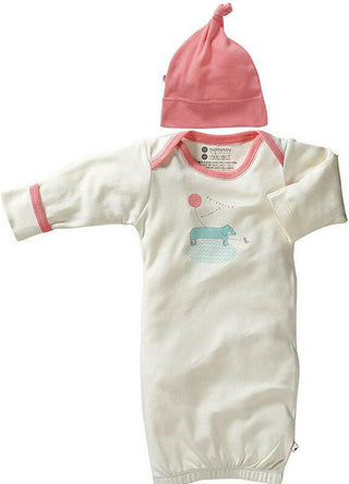 Babysoy Girls Layette Gown Newborn Gift Set - Dog
