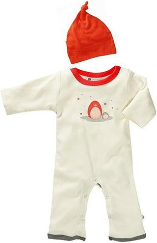 Babysoy One Piece Romper and Hat Outfit Gift Set - Penguin