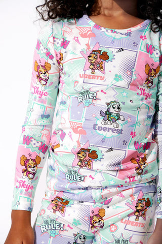 Bellabu Bear Bamboo Long Sleeve Pajama Set - PAW Patrol Girl Pups