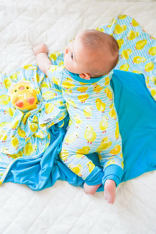 Birdie Bean Baby Nursery Blanket - Charlie Chickens