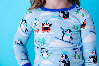 Birdie Bean Bamboo Long Sleeve Pajama Set - Arthur (Winter Sports and Tress)