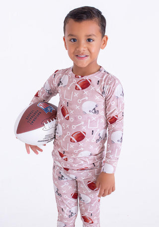 Birdie Bean Bamboo Long Sleeve Pajama Set - Jackson (Football)