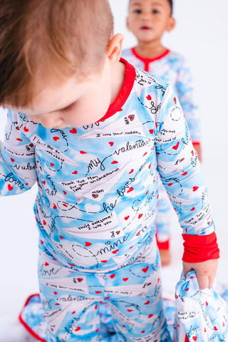 Birdie Bean Boy's Long Sleeve Pajama Set - Liam (Paper Planes)