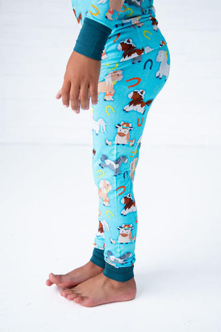 Birdie Bean Boy's Long Sleeve Pajama Set - Toby (Horses)