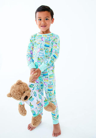 Birdie Bean Boy's Long Sleeve Pajama Set - Walker (Birthday)