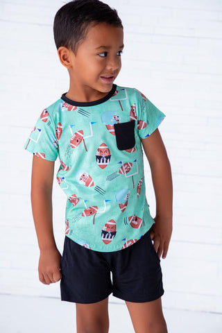 Birdie Bean Boy's Pocket T-Shirt - Elliot (Football)
