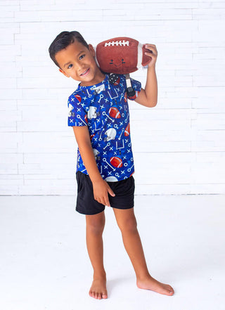 Birdie Bean Boy's Pocket T-Shirt - Troy (Football)