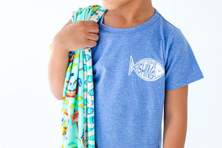 Birdie Bean Boy's Short Sleeve Graphic T-Shirt - Fishing