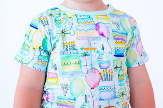 Birdie Bean Boy's Short Sleeve Pajama Set with Shorts - Walker (Birthday)