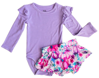 Birdie Bean Girls Long Sleeve One Piece Outfit Set with Bloomer - Sabrina