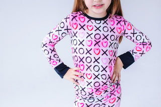 Birdie Bean Girl's Long Sleeve Pajama Set - Bella (XOXO)
