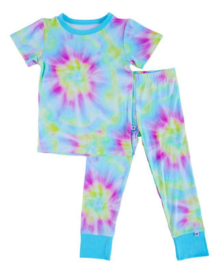 Birdie Bean Girls Short Sleeve Pajama Set - Isla Tie-Dye