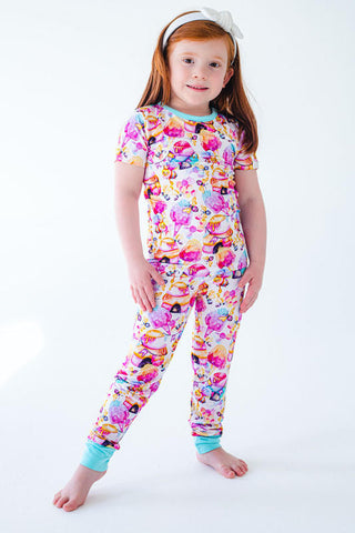 Birdie Bean Girl's Short Sleeve Pajama Set - Phoebe (Bees)