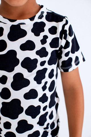 Birdie Bean Short Sleeve Pajama Set - Betsy (Cow)