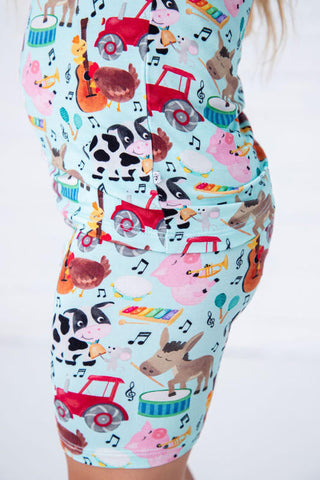 Birdie Bean Short Sleeve Pajama Set with Shorts - Morgan (Farm)