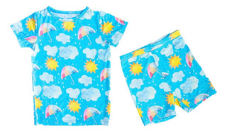 Birdie Bean Short Sleeve Pajama Set with Shorts - Sunny
