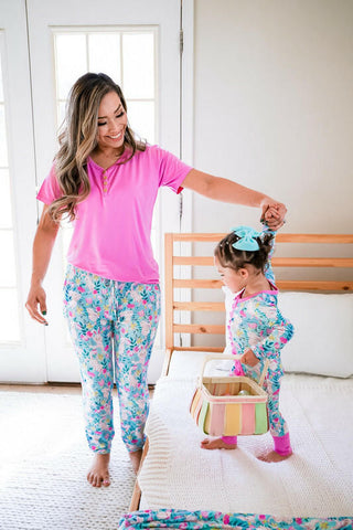 Birdie Bean Womens Short Sleeve Lounge Pajama Set - Lilly Bunnies