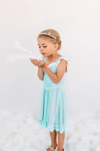 Eliza Cate and Co Girl's Bamboo Ice Queen Fairytale Twirl Dress