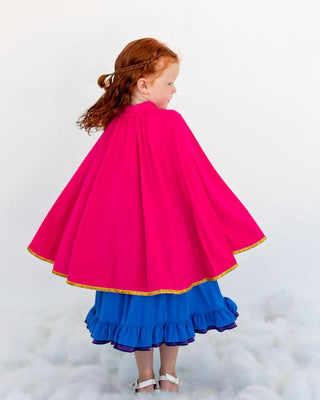 Eliza Cate and Co Girl's Bamboo Optimistic Princess Fairytale Twirl Dress with Cape