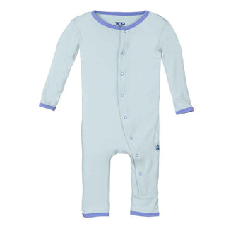 KicKee Pants Applique Coverall - Aloe Butterfly