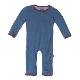 KicKee Pants Applique Coverall - Twilight Space Ship