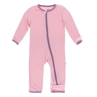 KicKee Pants Applique Coverall with Zipper - Lotus Whales