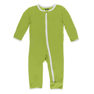 KicKee Pants Applique Coverall with Zipper - Meadow Soccer