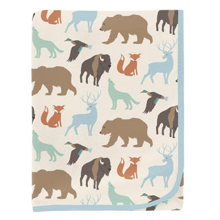 Baby Boys Print Bamboo Swaddling Blanket - National Wildlife Federation KicKee Pants Size: One Size