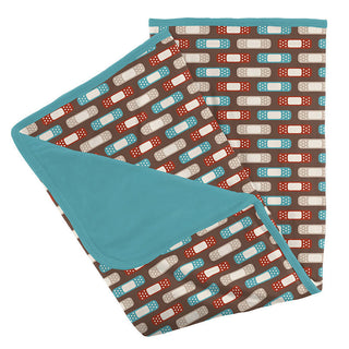 KicKee Pants Baby Boys Print Stroller Blanket, Cocoa Boo Boos - One Size