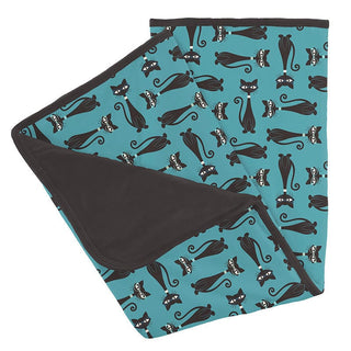 Baby Boys Print Bamboo Stroller Blanket - Glacier Cool Cats KicKee Pants Size: One Size