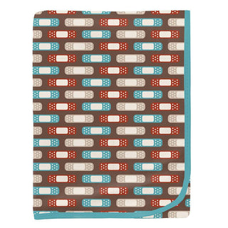 Baby Boys Print Swaddling Blanket, Cocoa Boo Boos - One Size Swaddling Blankets