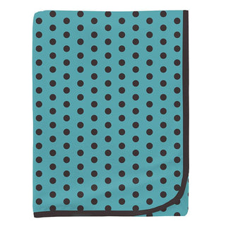 Baby Boys Print Swaddling Blanket, Glacier Polka Dots - One Size Swaddling Blankets